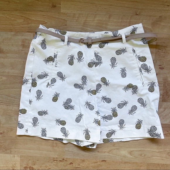 Zara Basic Collection Pineapple Bermuda Shorts - Picture 4 of 7